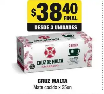 Cruz Malta Mate Cocido 25un