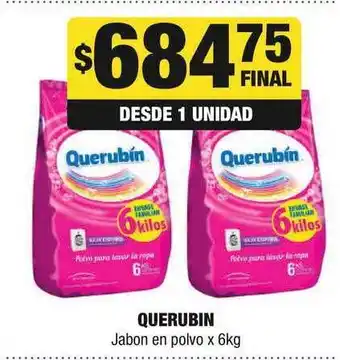 Maxi Hogar Querubin Jabon En Polvo 6kg oferta