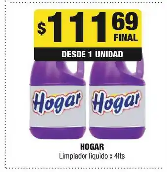 Hogar Limpiador Liquido 4lts