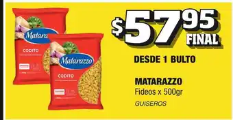 Matarazzo Fideos x 500gr