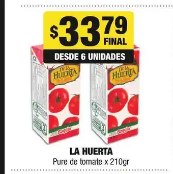 Maxi Hogar La Huerta Pure De Tomate 210gr oferta