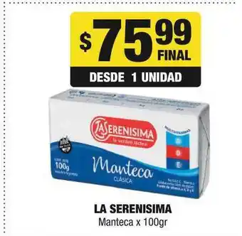 La Serenisima Manteca 100gr