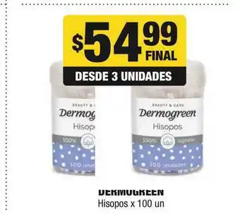 Dermogreen Hisopos 100un