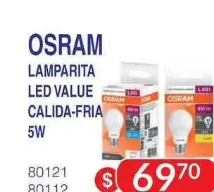 Masivos Osram Lamparita Led Value Calida-fria 5W oferta