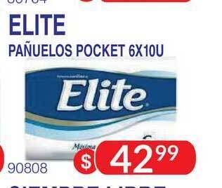 Masivos Elite Pañuelos Pocket 6x10u oferta