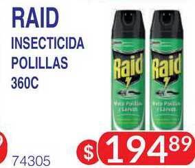Masivos Raid Insecticida Polillas 360c oferta