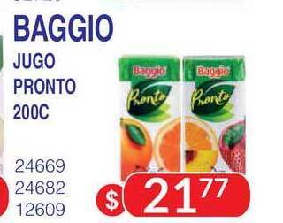 Masivos Baggio Jugo Pronto 200c oferta