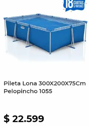 Pileta Lona 300x200x75cm Pelopincho 1055g