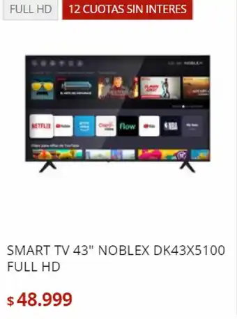 Bringeri Smart TV 43" Noblex DK43X oferta