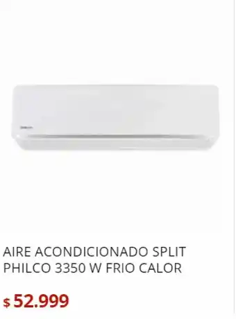 Bringeri Aire Acondicionado Split Philco 3350 W Frio Calor oferta