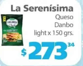 Actual Supermercados La Serenisima Queso Danbo ligth x 150grs oferta