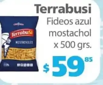 Actual Supermercados Terrabusi Fideos azul mostachol x 500grs oferta