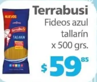 Actual Supermercados Terrabusi Fideos azul tallarín x 500grs oferta