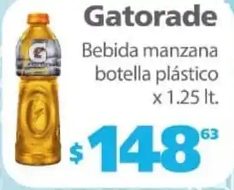 Actual Supermercados Gatorade Bebida manzana botella plástico x 1.25lt oferta