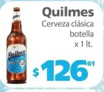 Actual Supermercados Quilmes Cerveza clásica botella x 1lt oferta