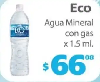 Actual Supermercados Eco Agua mineral con gas x 1.5ml oferta