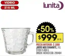 Coto Jarro mug diamante oferta