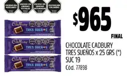 Supermercados Yaguar Cadbury Chocolate oferta