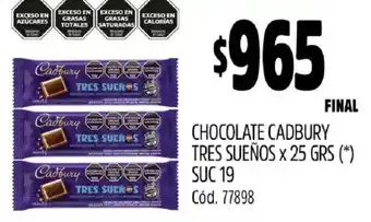 Supermercados Yaguar Cadbury Chocolate oferta