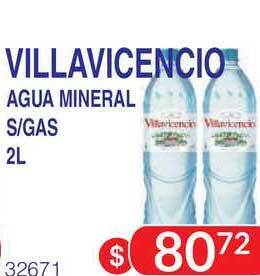 Masivos Villavicencio Agua Mineral S-gas 2l oferta