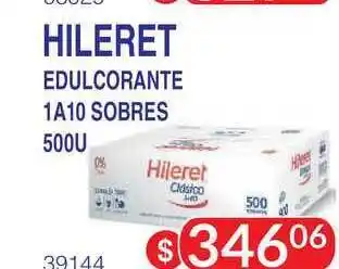 Masivos Hileret Edulcorante 1a10 Sobres 500u oferta
