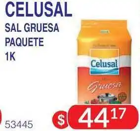Masivos Celusal Sal Gruesa Paquete 1kg oferta