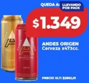 Supermayorista Vital Andes origen cerveza oferta