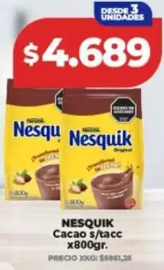 Supermayorista Vital Nesquik cacao s/tacc oferta