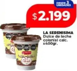 Supermayorista Vital La serenisima dulce de leche colonial calc oferta