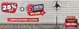 Supermayorista Vital Ventilador de pie plástico 18" oferta