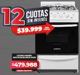 Supermayorista Vital Cocina eskabe multigas blanca oferta