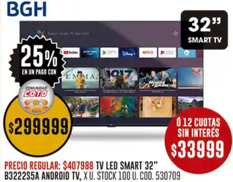 Coto BGH Smart tv 32" oferta