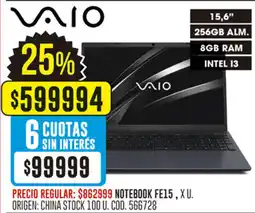 Coto Notebook FE15 oferta