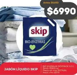 Supermercados Tadicor Skip jabón líquido oferta