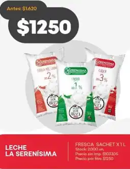 Supermercados Tadicor Leche la serenísima oferta