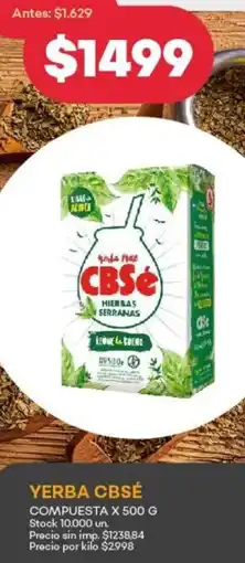 Supermercados Tadicor Cbsé yerba oferta