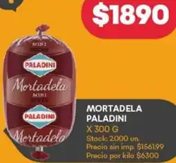 Supermercados Tadicor Paladini mortadela oferta