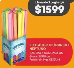 Supermercados Tadicor Flotador cilindrico neptuno oferta