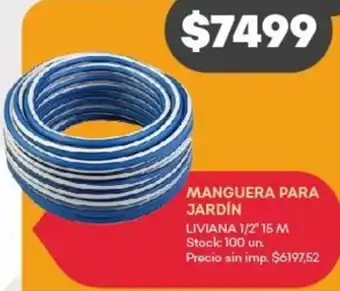 Supermercados Tadicor Manguera para jardín oferta