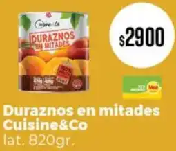 Supermercados Vea Duraznos en mitades cuisine&co oferta