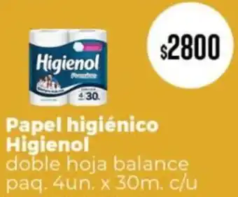 Supermercados Vea Higienol papel higiénico oferta