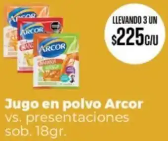 Supermercados Vea Arcor jugo en polvo oferta