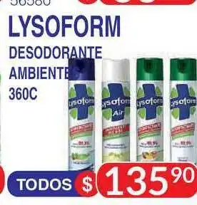 Masivos Lysoform Desodorante Ambiente 360c oferta