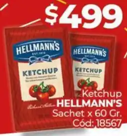 Diarco Hellmann's ketchup sachet oferta