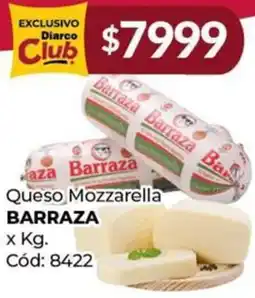 Diarco Barraza queso mozzarella oferta