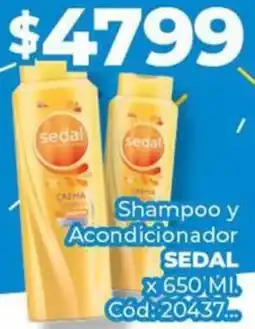 Diarco Sedal shampoo y acondicionador oferta