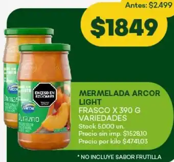 Super MAMI Mermelada arcor light oferta