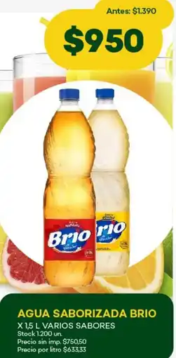 Super MAMI Brio agua saborizada oferta