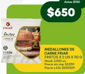 Super MAMI Medallones de carne friar oferta