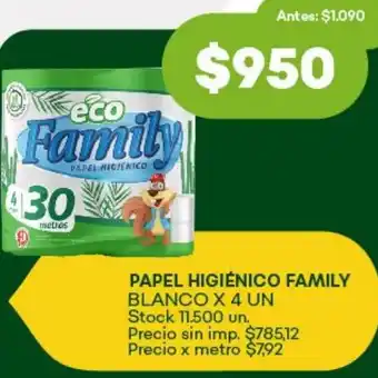 Super MAMI Family papel higiénico oferta